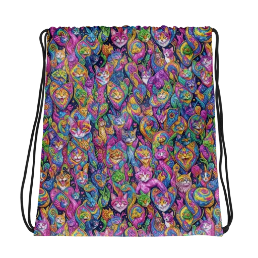 Prismatic Catacomb on a Drawstring Bag