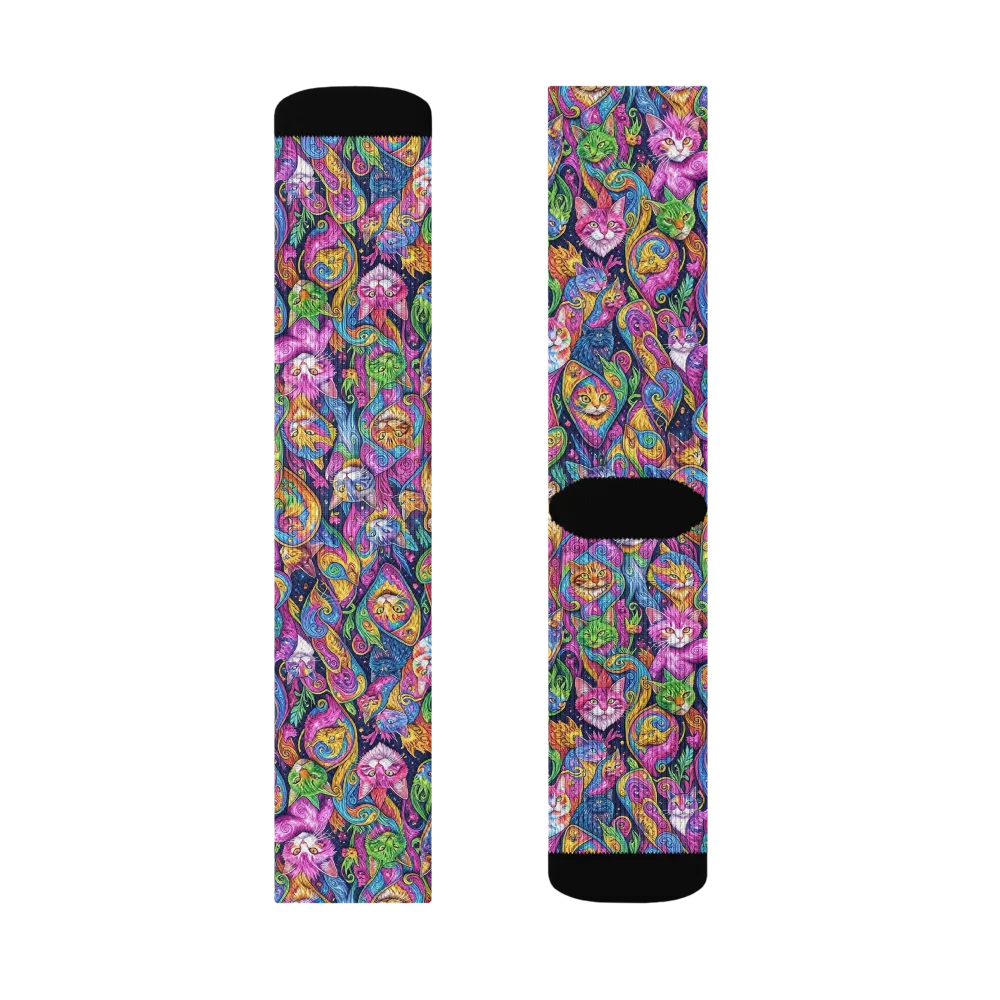 Prismatic Catacomb on Socks — Right Sock