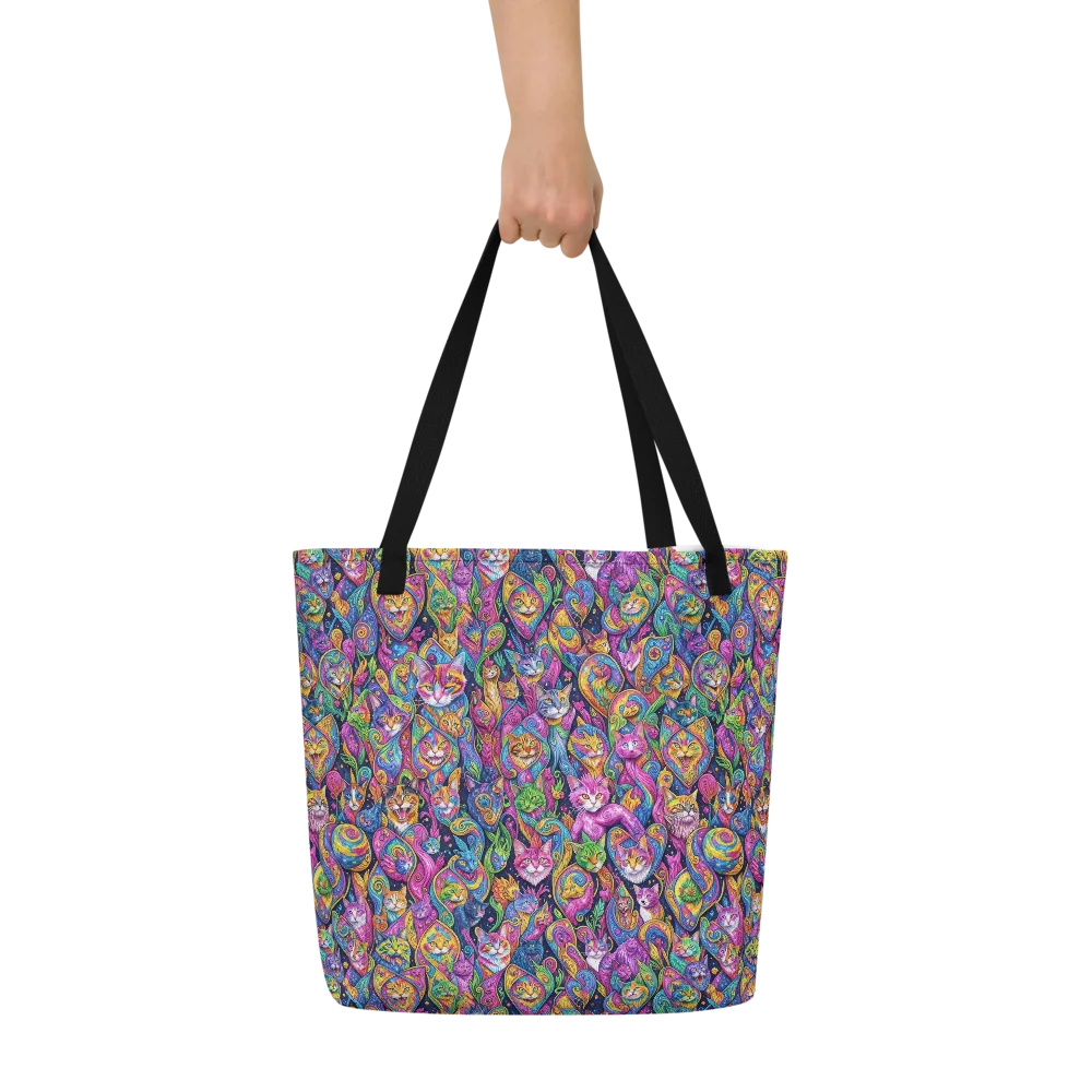 Prismatic Catacomb on Large Tote Bag W/ Pocket — Front