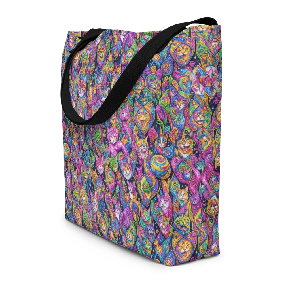 Prismatic Catacomb on Large Tote Bag W/ Pocket — Front