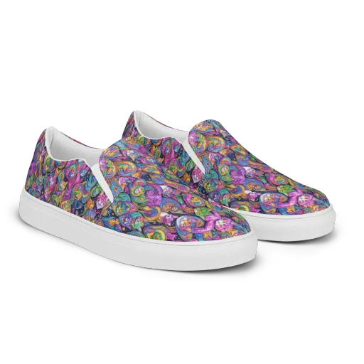 Prismatic Catacomb on a Women's Slip-On Canvas Shoes