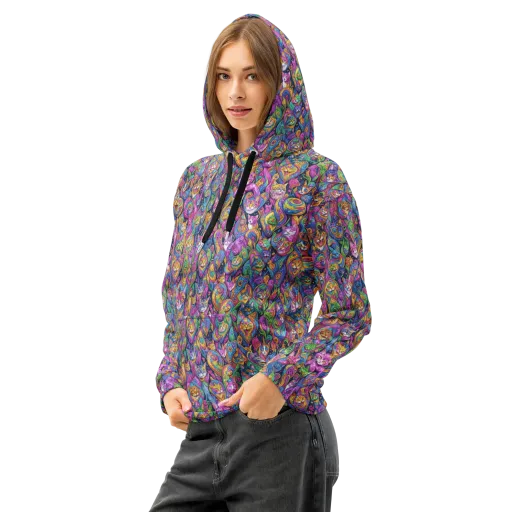 Prismatic Catacomb on a Cotton Hoodie