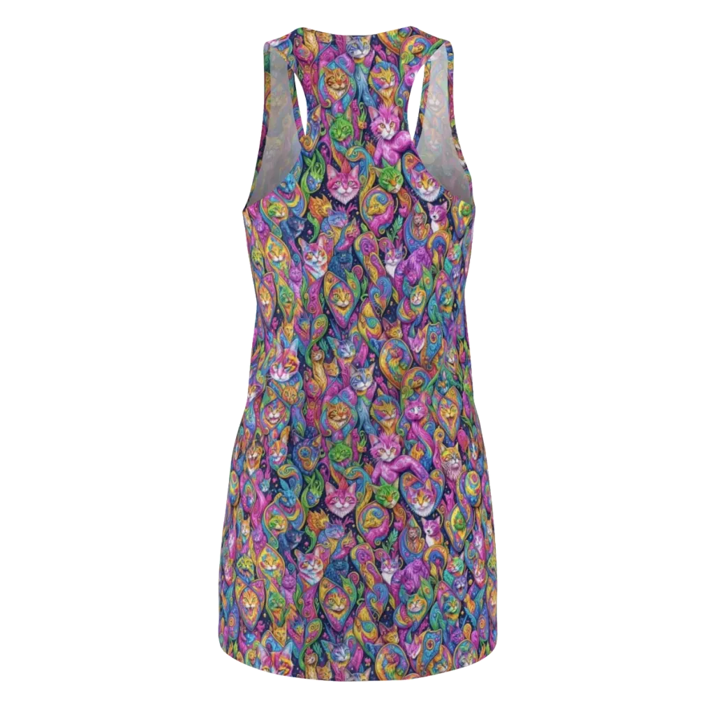 Prismatic Catacomb on Racerback Dress — Back