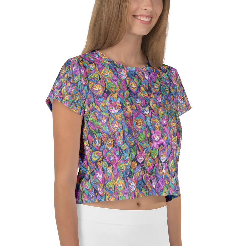 Prismatic Catacomb on Crop Tee — Right