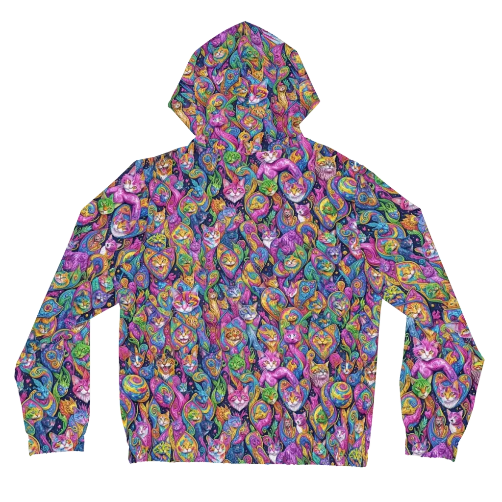 Prismatic Catacomb on Women's Full-Zip Hoodie — Back