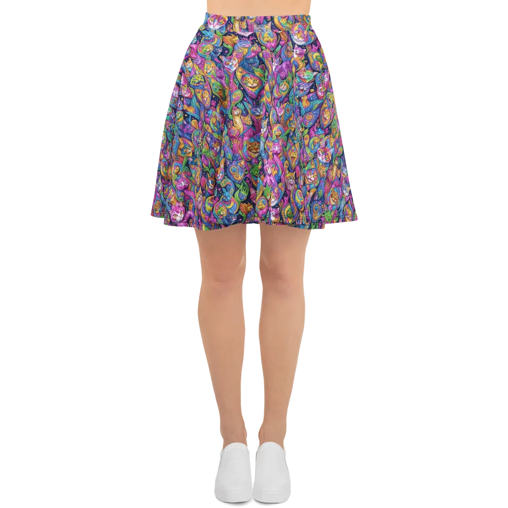 Prismatic Catacomb on Skater Skirt — Front