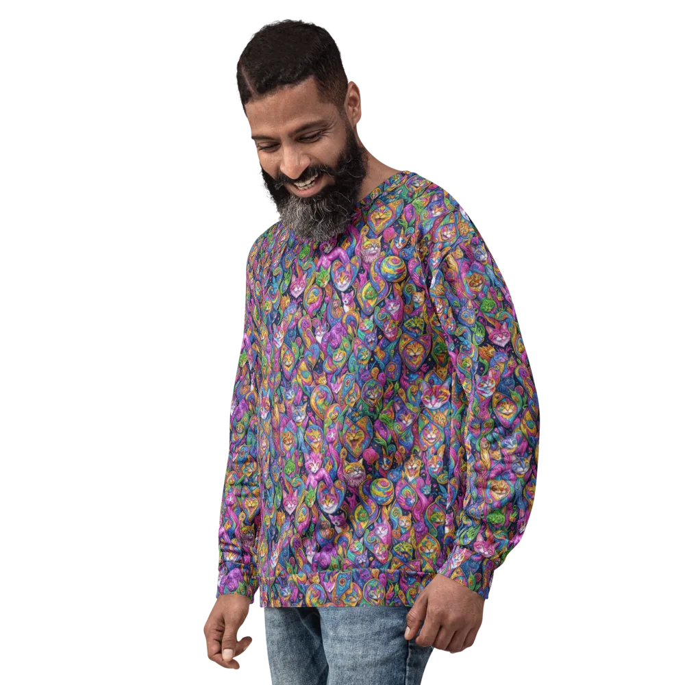 Prismatic Catacomb on Sweatshirt — Left Front