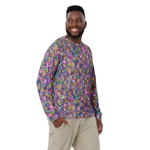 Prismatic Catacomb on a Sweatshirt
