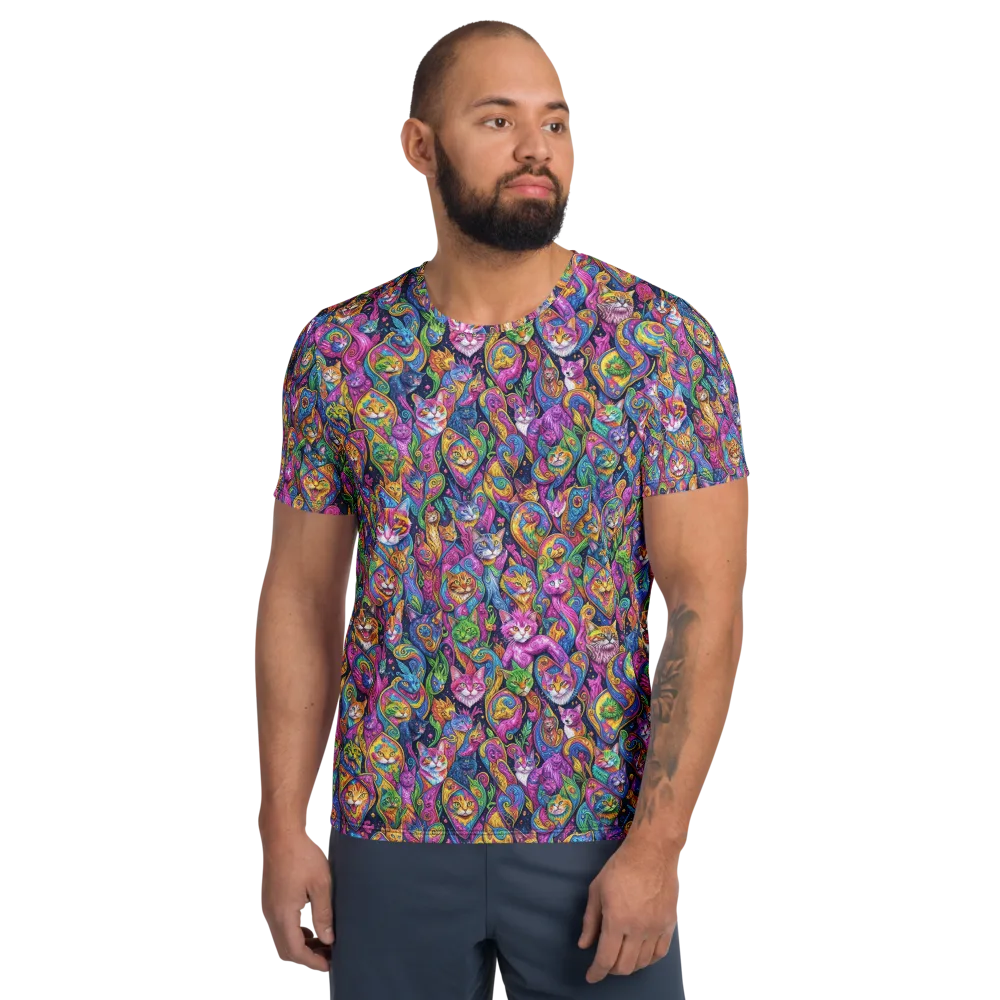 Prismatic Catacomb on Men's Athletic T-Shirt — Front
