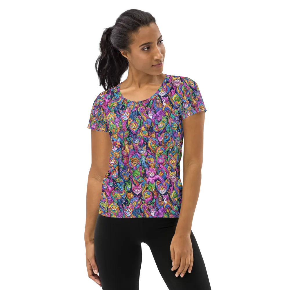 Prismatic Catacomb on Women's Athletic T-Shirt — Front