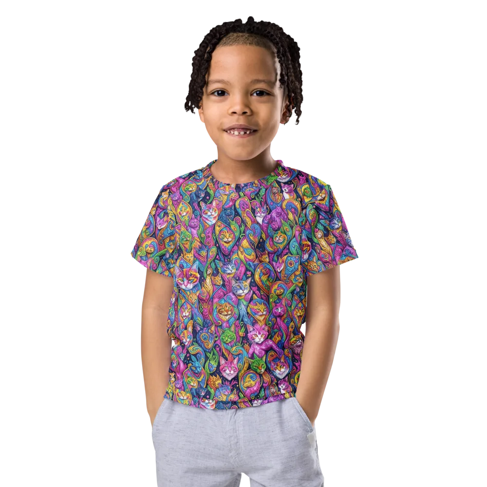 Prismatic Catacomb on Kids Crew Neck T-Shirt — Front