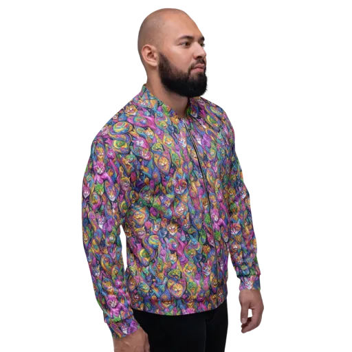 Prismatic Catacomb on a Bomber Jacket