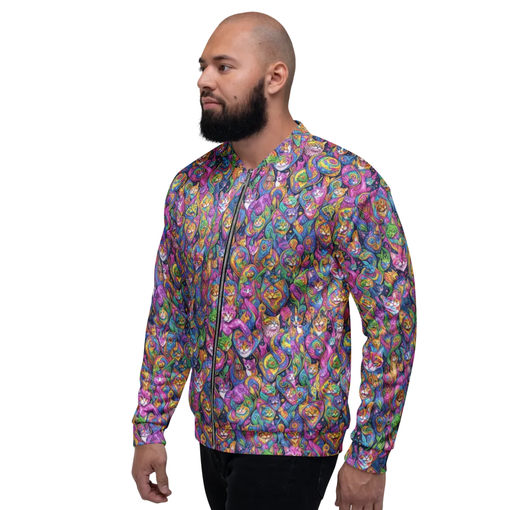 Prismatic Catacomb on Bomber Jacket — Left