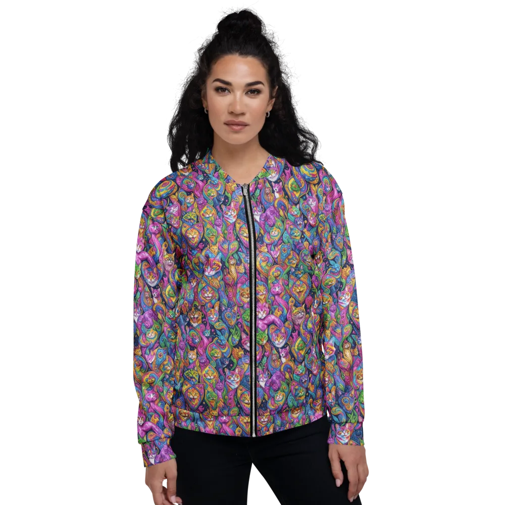 Prismatic Catacomb on Bomber Jacket — Front