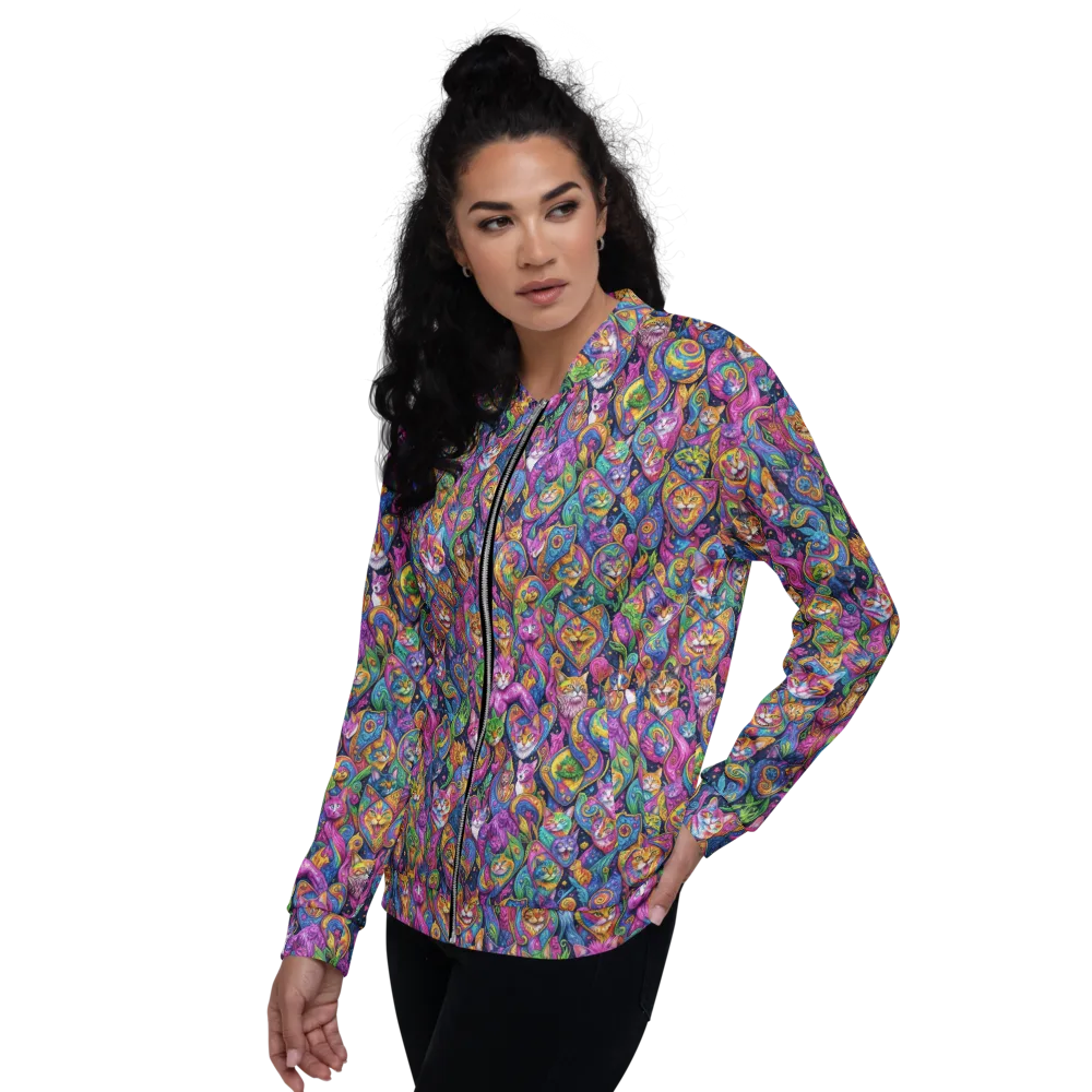 Prismatic Catacomb on Bomber Jacket — Left