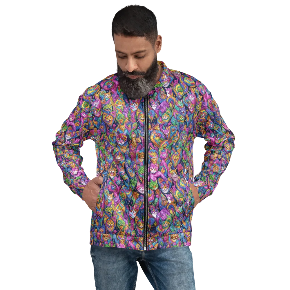 Prismatic Catacomb on Bomber Jacket — Front