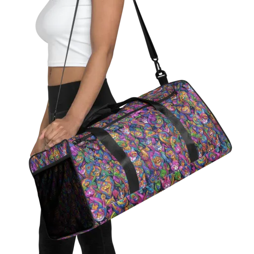 Prismatic Catacomb on a Duffle Bag