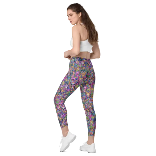Prismatic Catacomb on a Leggings with Pockets