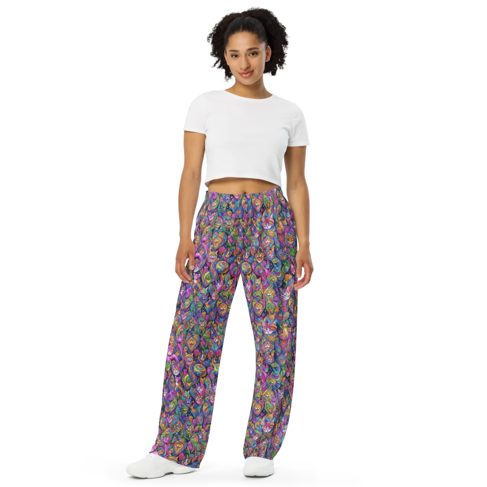 Prismatic Catacomb on Wide-Leg Pants — Front