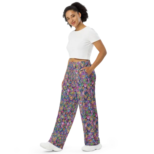 Prismatic Catacomb on a Wide-Leg Pants