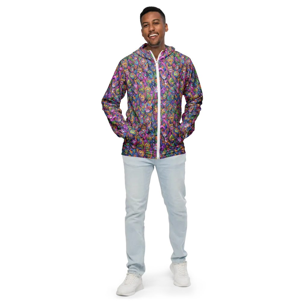 Prismatic Catacomb on Men's Windbreaker — Front
