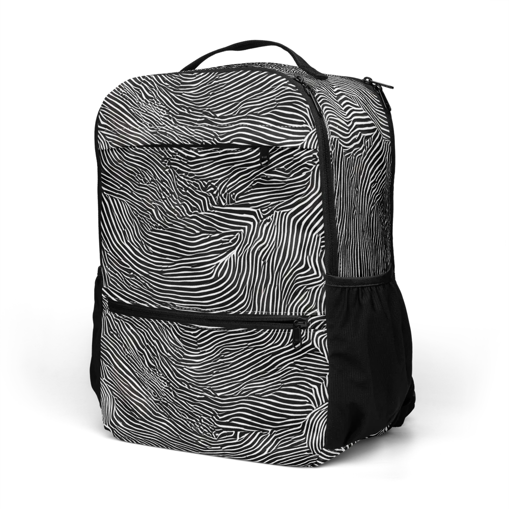 Blacktop Ripples on Utility Backpack — Left Front
