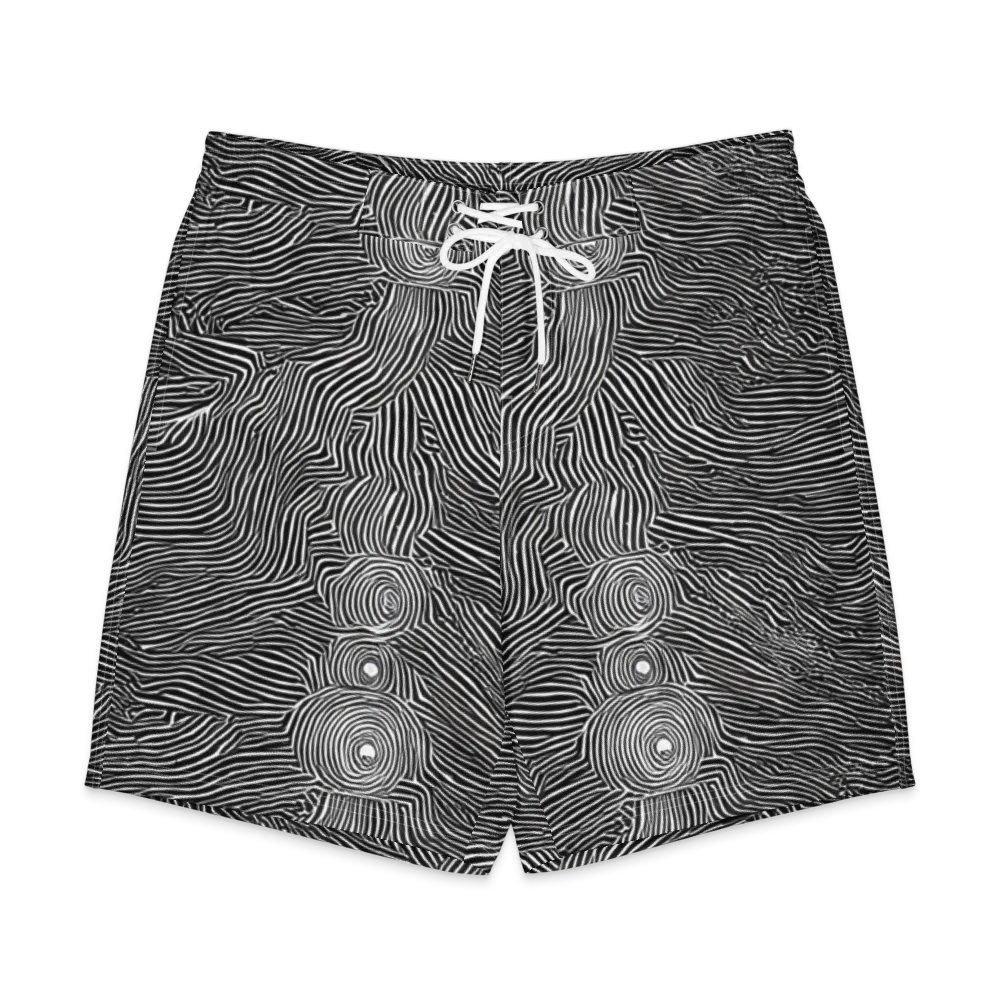 Blacktop Ripples on Men's Board Shorts — Front