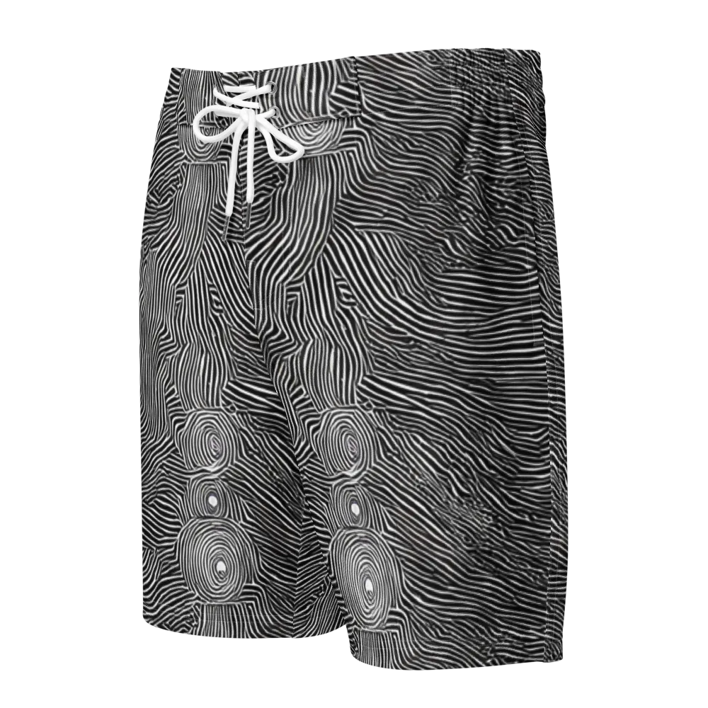 Blacktop Ripples on Men's Board Shorts — Front