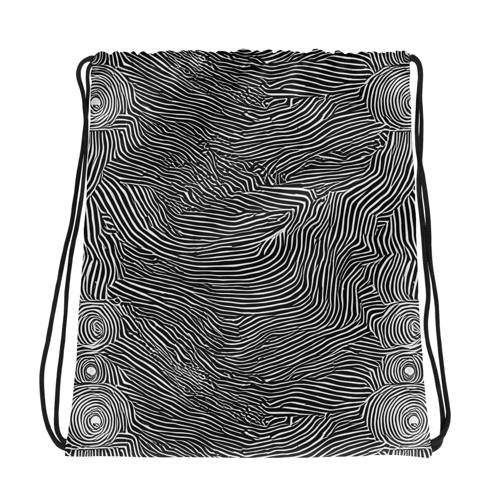Blacktop Ripples on Drawstring Bag — Photo