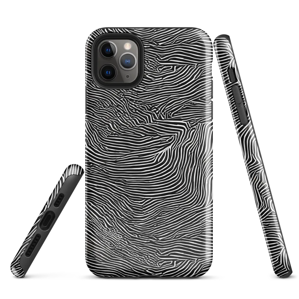 Blacktop Ripples on Tough Case for iPhone® — Front