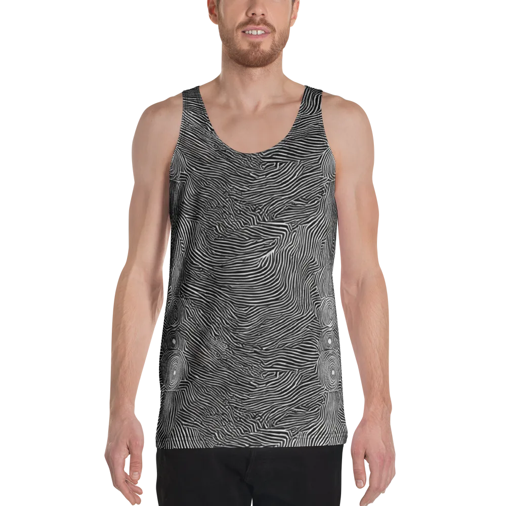 Blacktop Ripples on Men's Tank Top — Front