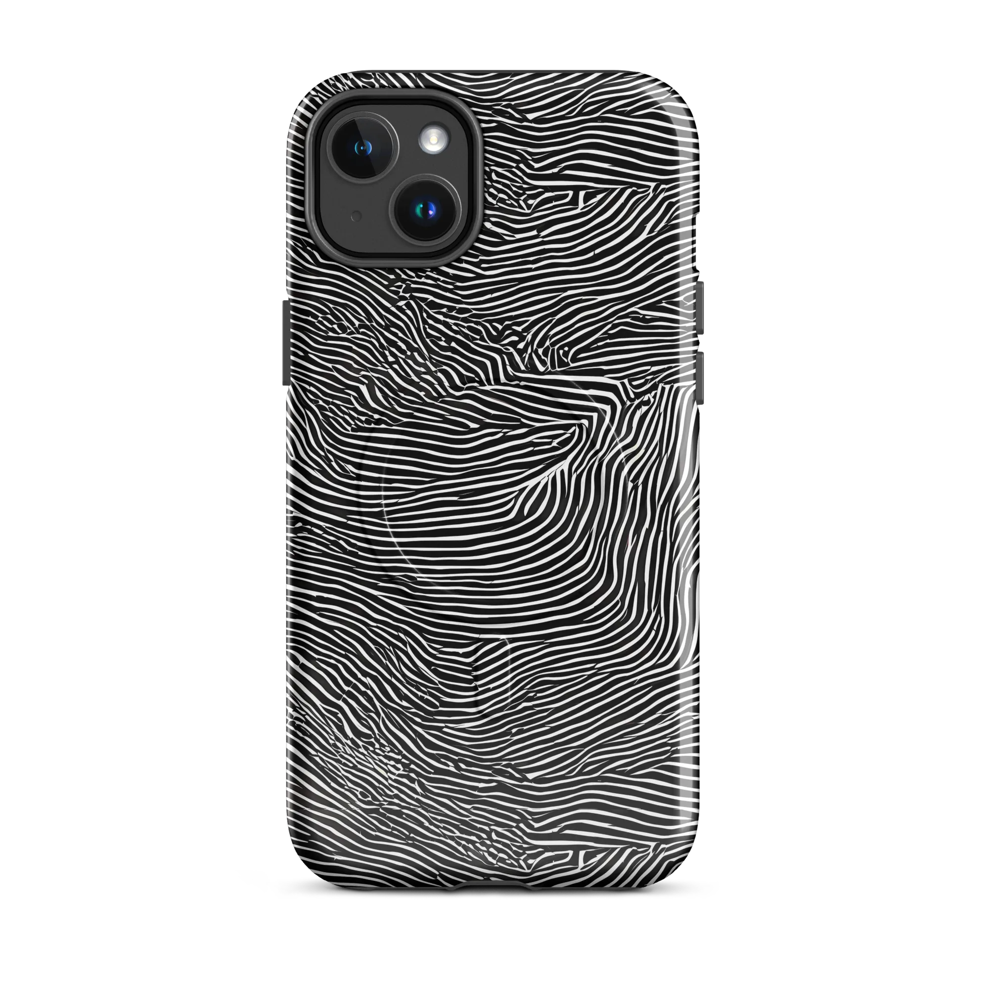 Blacktop Ripples on MagSafe Tough Case for iPhone® — Front