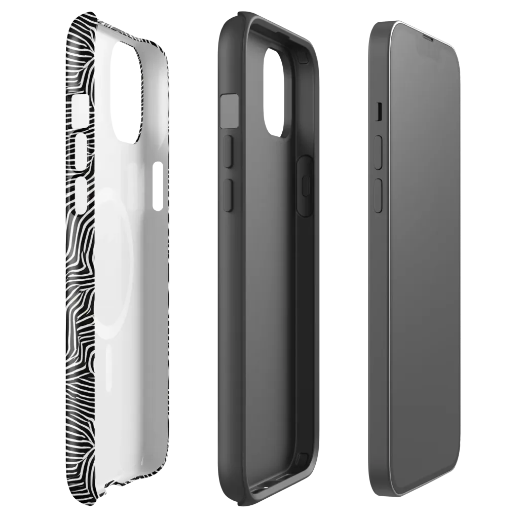 Blacktop Ripples on MagSafe Tough Case for iPhone® — Front