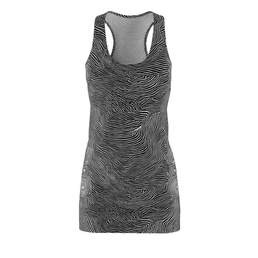 Blacktop Ripples on a Racerback Dress
