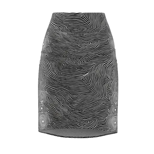 Blacktop Ripples on a Pencil Skirt