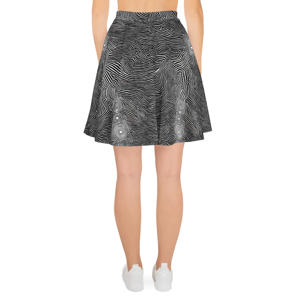 Blacktop Ripples on Skater Skirt — Back