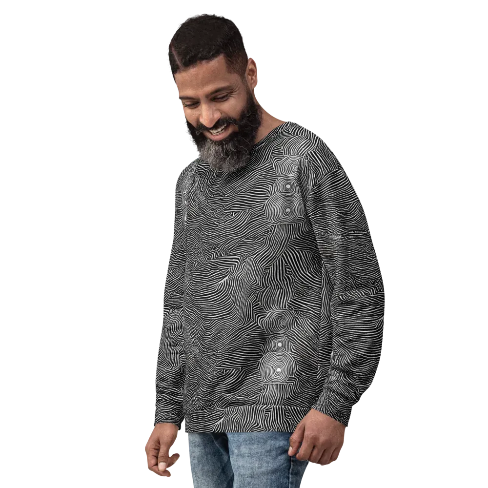 Blacktop Ripples on Sweatshirt — Left Front