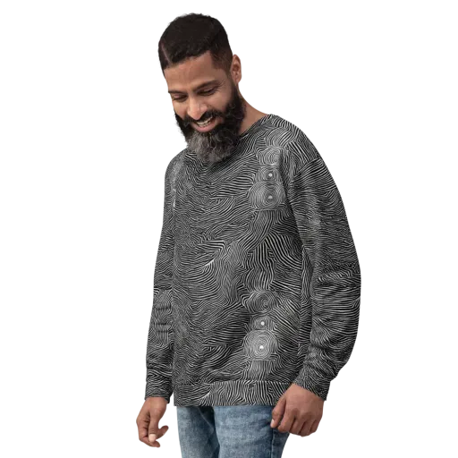 Blacktop Ripples on a Sweatshirt
