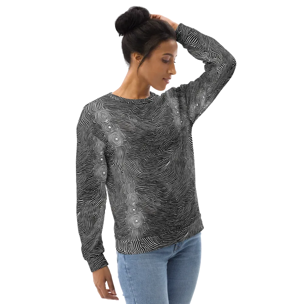 Blacktop Ripples on Sweatshirt — Right Front