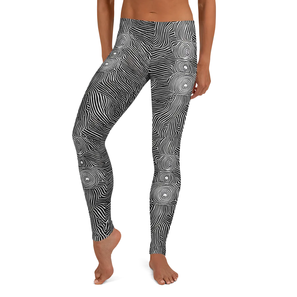 Blacktop Ripples on Leggings — Front