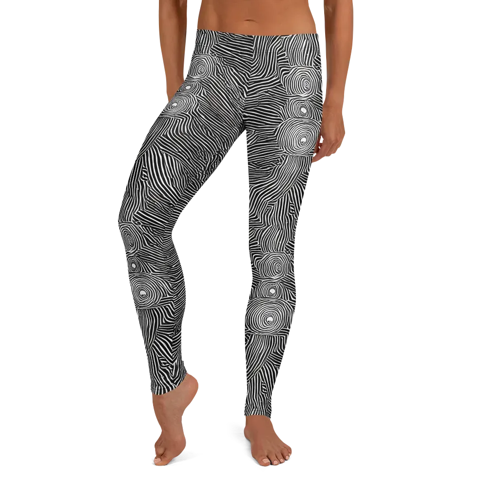 Blacktop Ripples on Leggings — Front