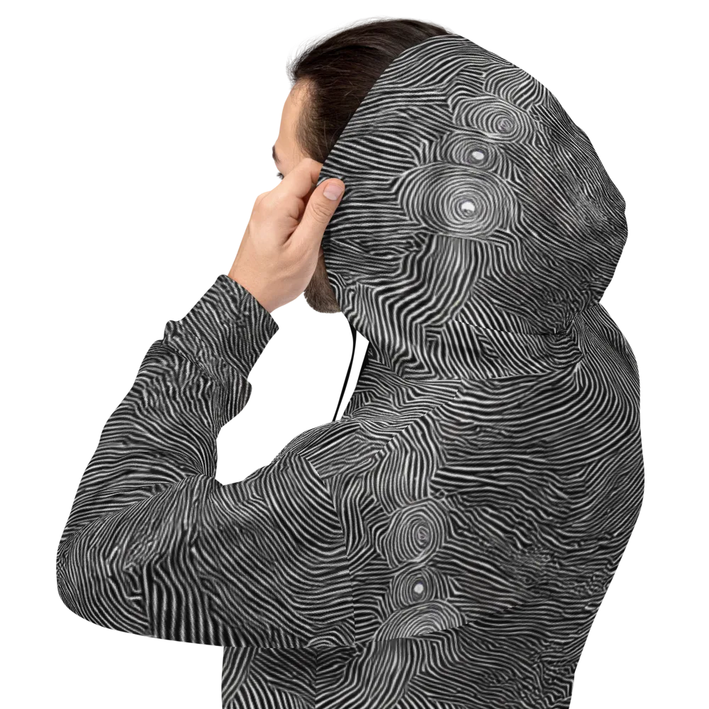 Blacktop Ripples on Hoodie — Back