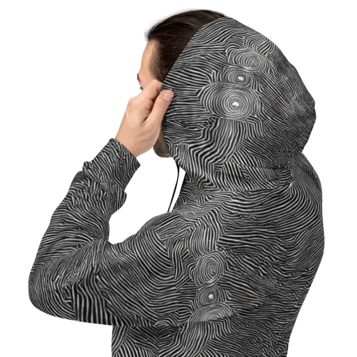Blacktop Ripples on a Hoodie