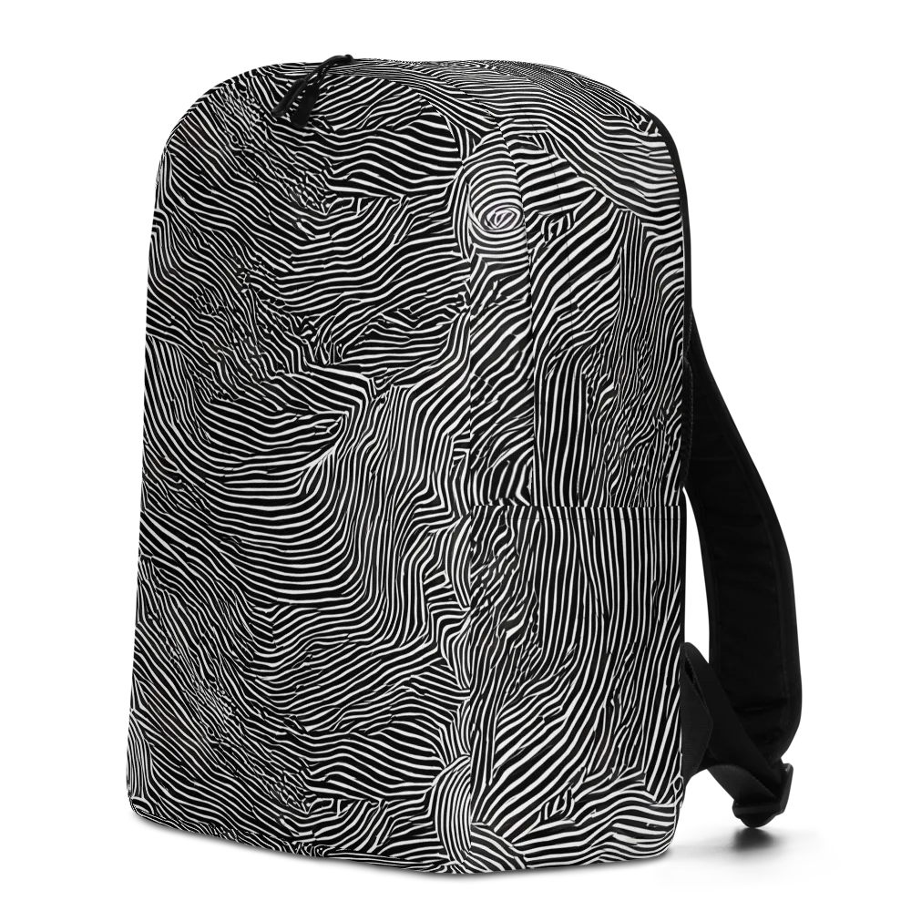Blacktop Ripples on Minimalist Backpack — Left