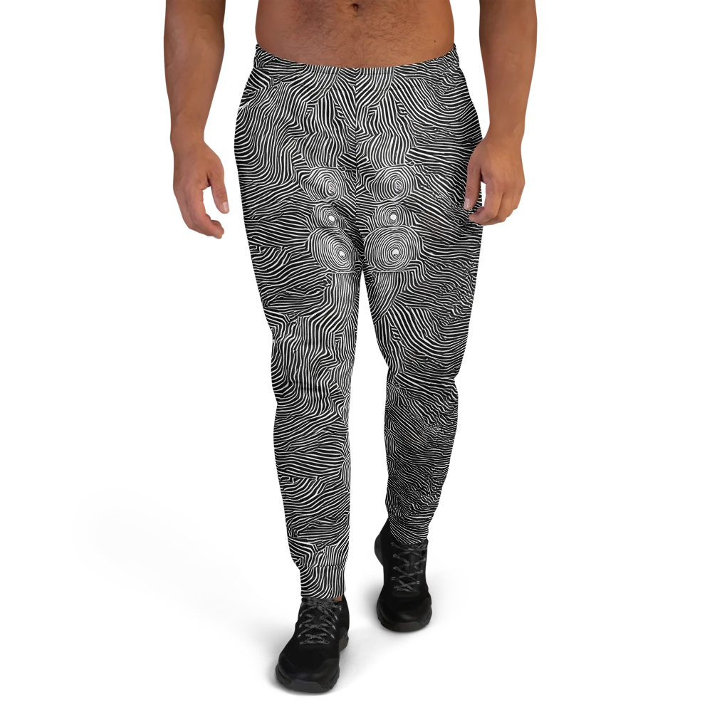 Blacktop Ripples on Men's Joggers — Front