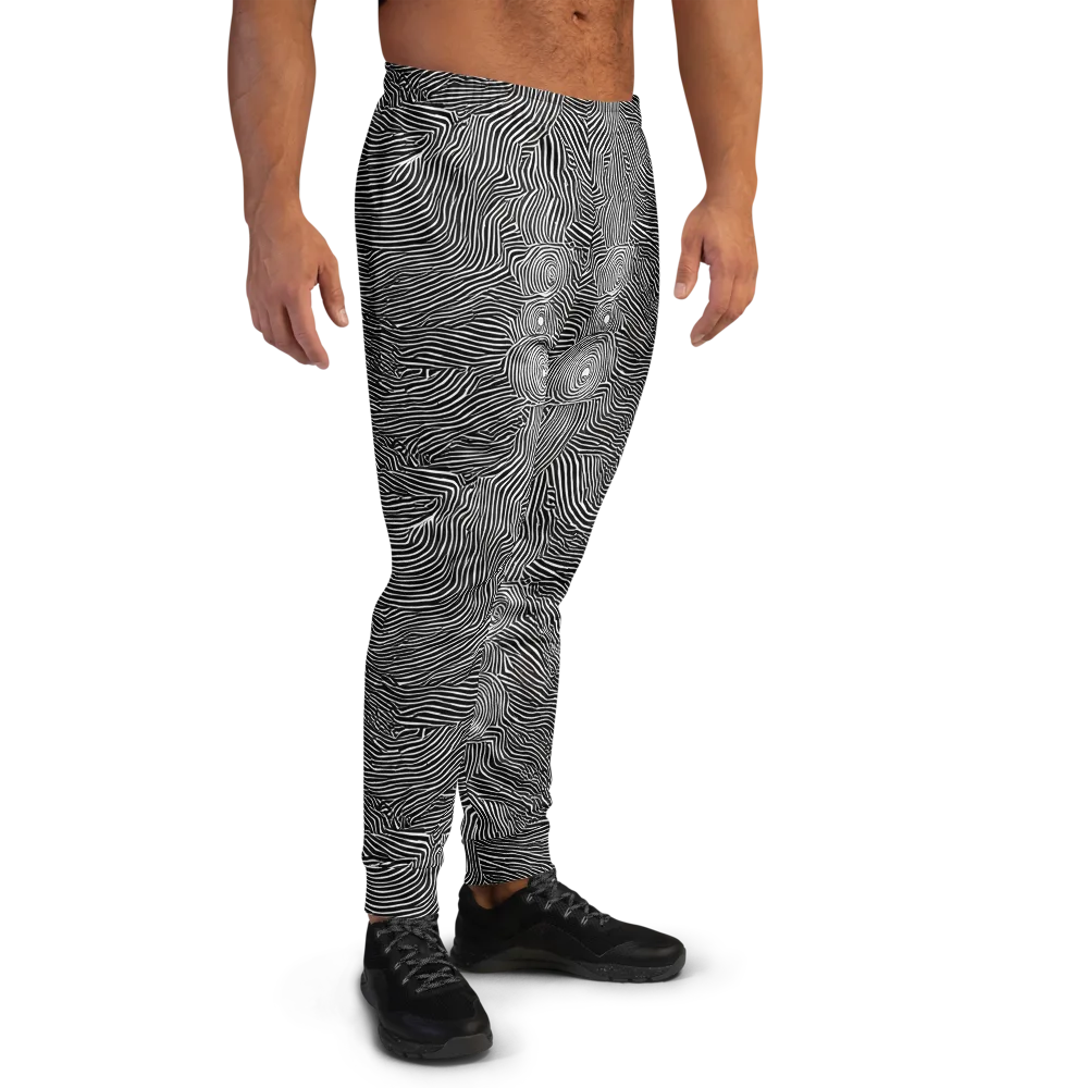Blacktop Ripples on Men's Joggers — Right