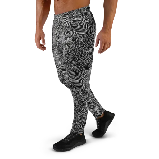 Blacktop Ripples on a Men's Joggers
