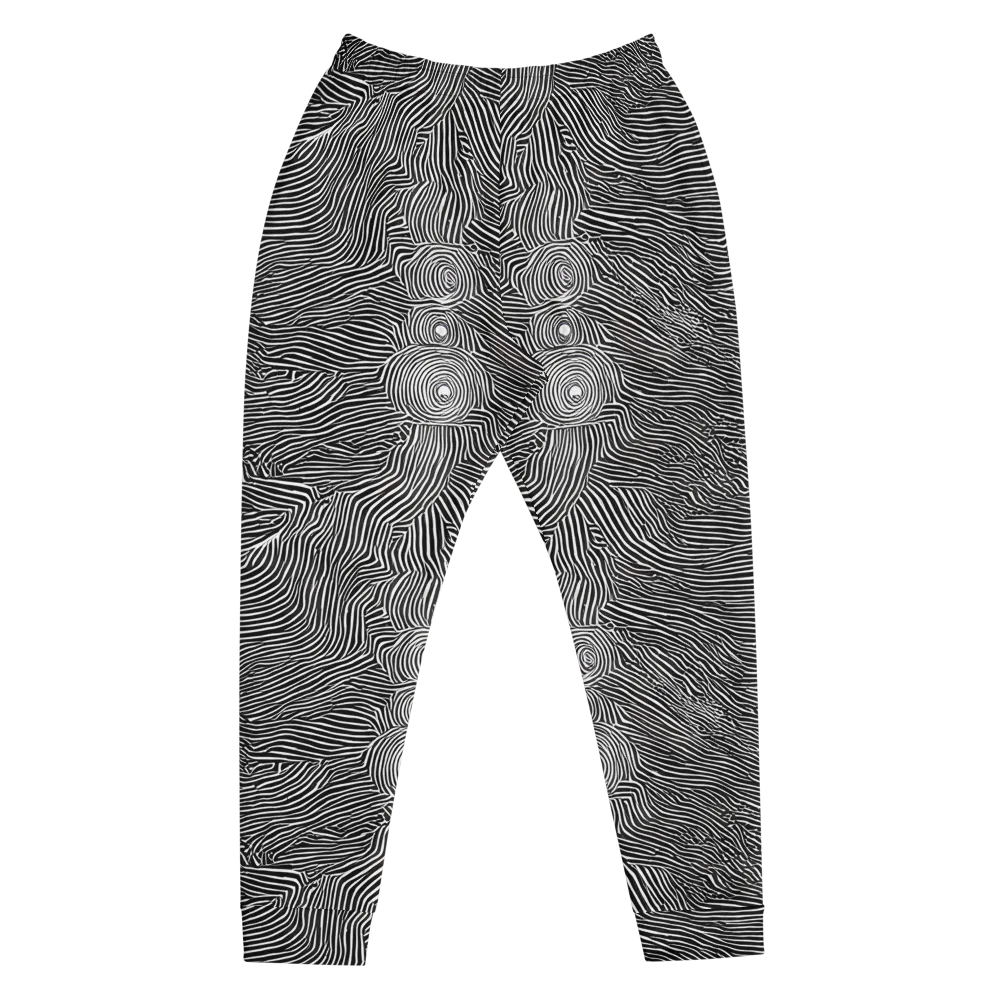 Blacktop Ripples on Men's Joggers — Front