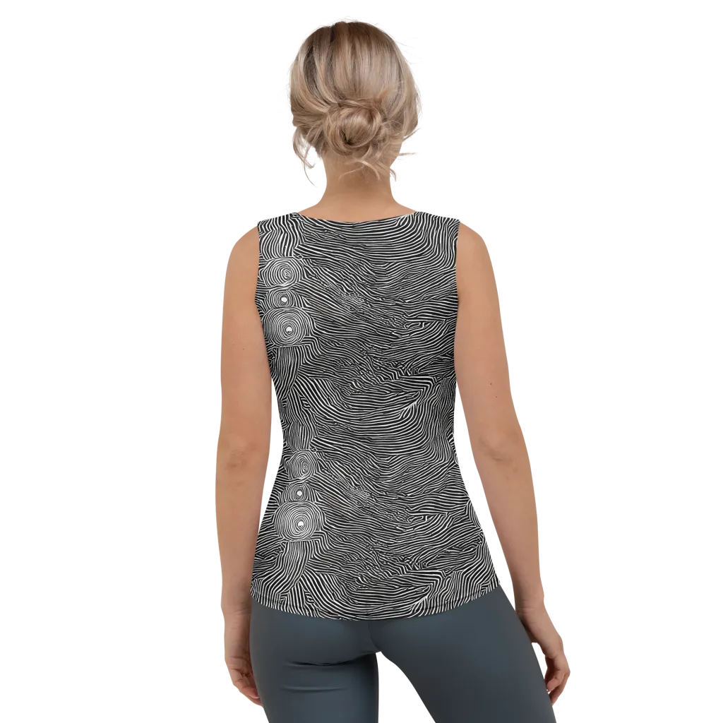 Blacktop Ripples on Women's Tank Top — Back