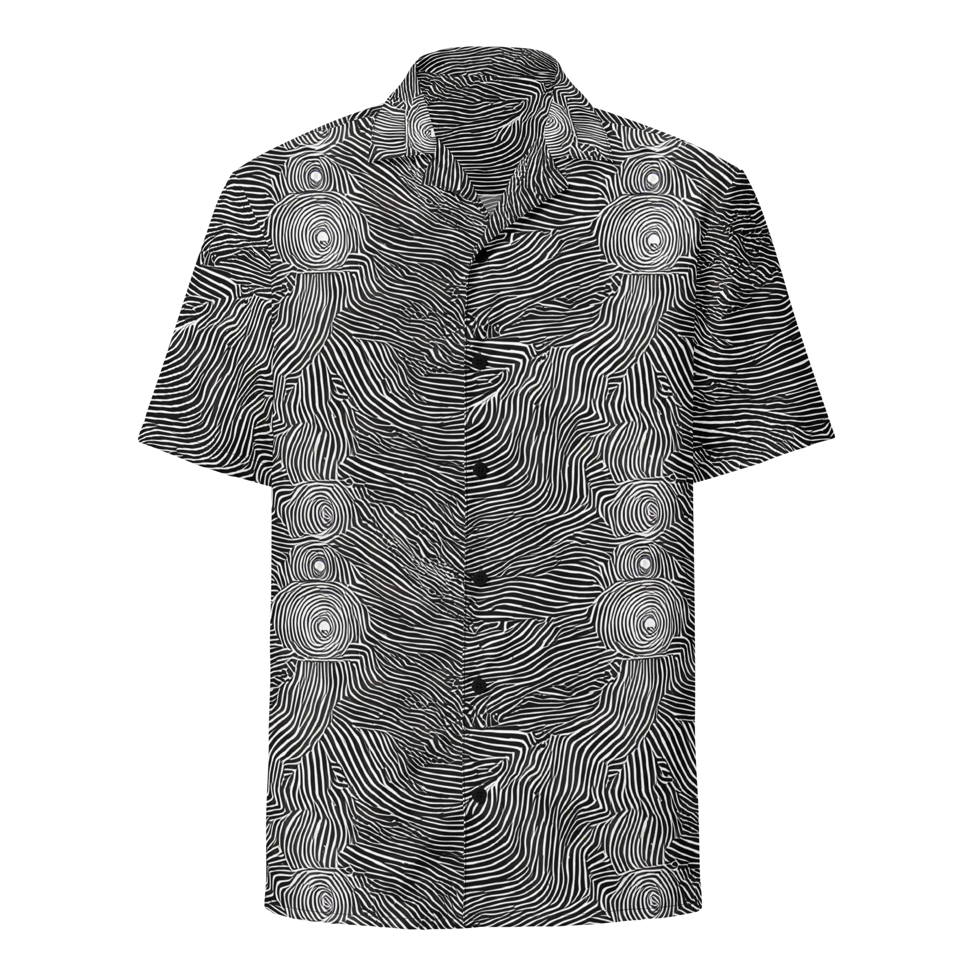Blacktop Ripples on Button Shirt — Front